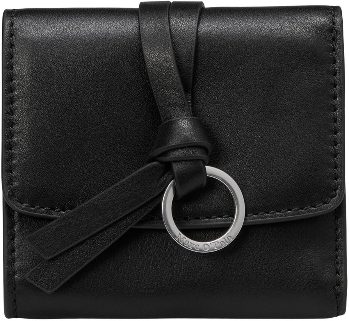Marc O'Polo portemonnee Lunya Leather Combi Wallet Black zwart