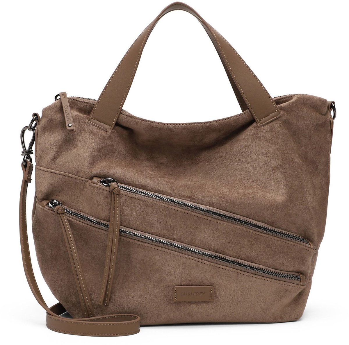 SURI FREY schoudertas Celly City Shopper Darktaupe