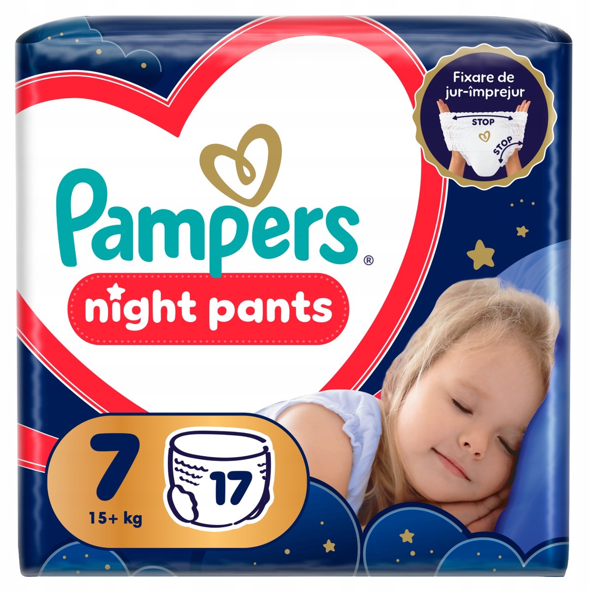 Pampers Night Broekje luiers maat 7 | 17 stuks