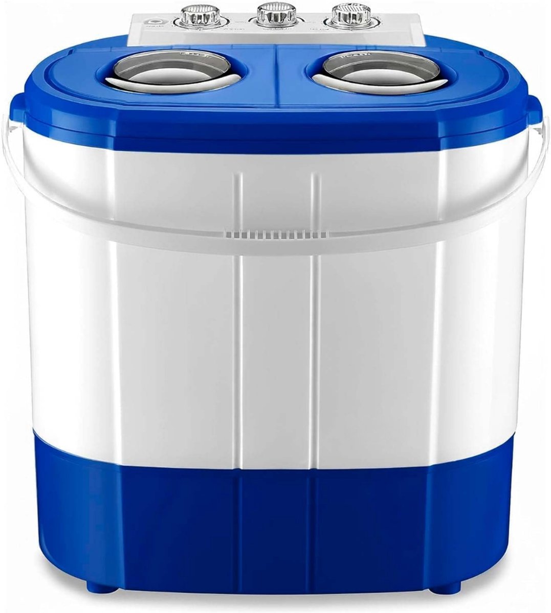 SP® Mini Wasmachine - Camping Wasmachine - Miniwasmachine met Centrifuge - Wit/Blauw - 35cm x 54cm x 57cm