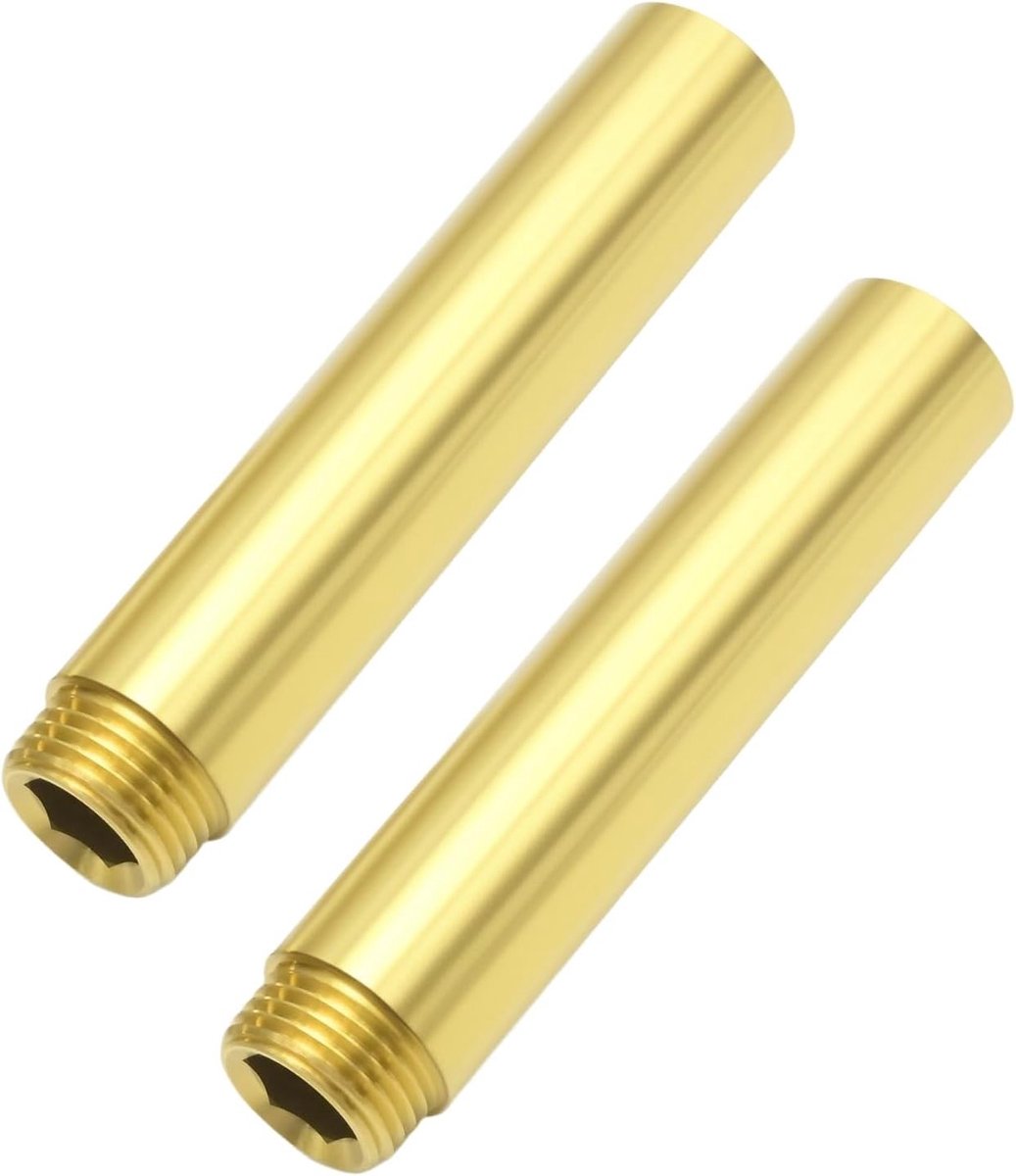 Verlengstukken voor kranen 1/2" x 100mm, Corrosiebestendige messing fittingen voor keuken en badkamer, Wateraansluitingen verbeteren