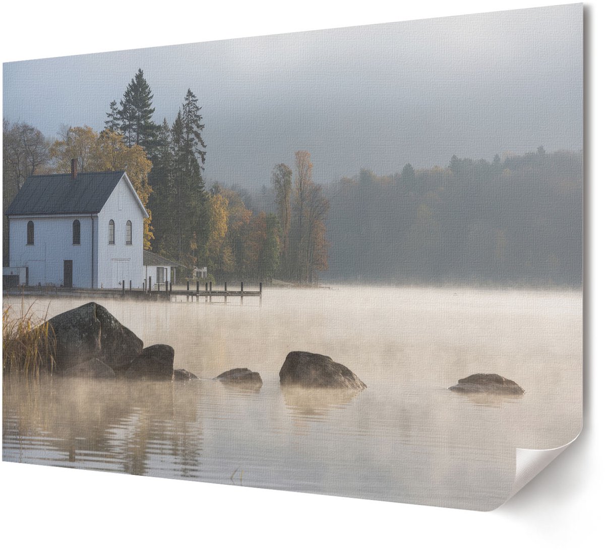 Coloray Polycanvas Poster - Groene Auto, Fotografie - A4 - Groen Wandposter - Rechthoek - Wandkunst - Woonkamer, Slaapkamer, Kantoor - Modern
