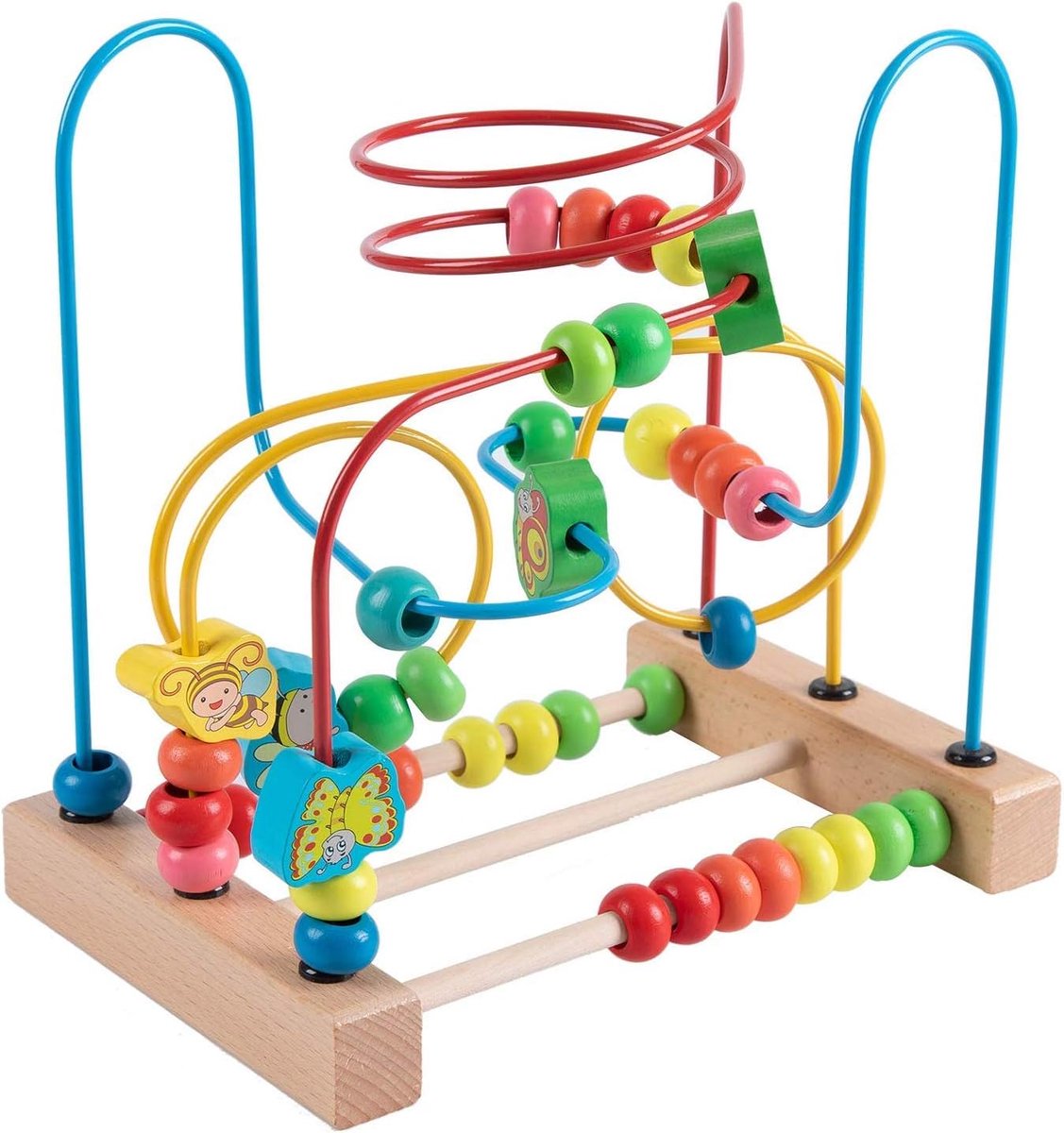 Peuters Eerste Kraal Doolhof Achtbaan Dier Cirkel Speelgoed Educatieve Abacus Kralen Spel Voor Jongens Meisjes Baby Cadeau
