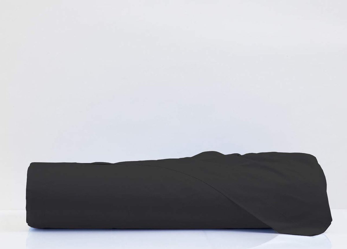 Biancheria Web Beddengoed van 100% katoen, maxi-tweepersoonsbed, eenkleurig, zwart - ShopVlot