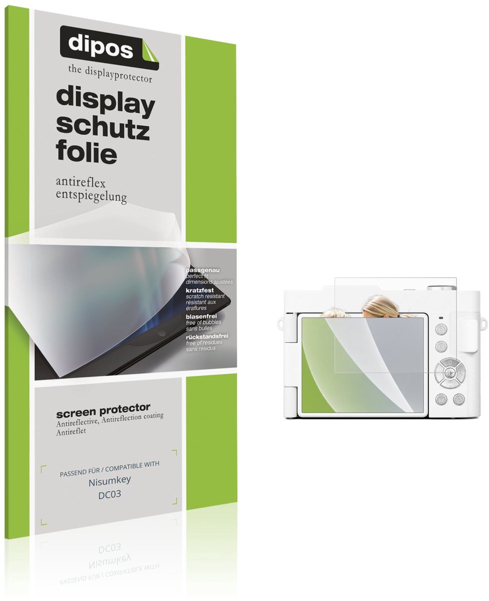 dipos – 4x Matte Beschermfolie geschikt voor Nisumkey DC03 | Krasbestendige & antireflecterende Screenprotector Ultra-Thin