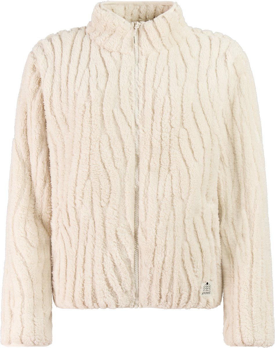 Protest PRTBleach Vest Dames Teddy Rits Kitoffwhite