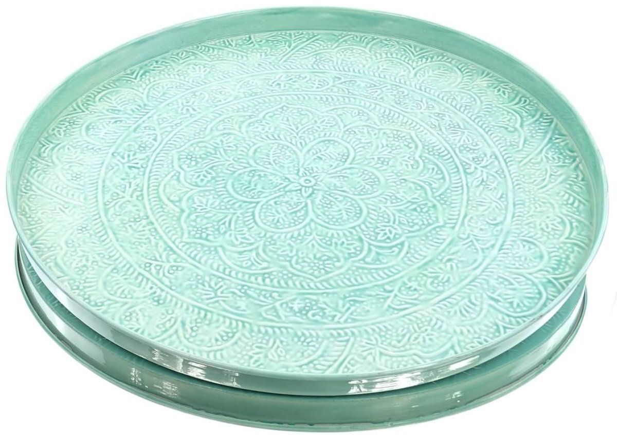 Kaemingk Decobord IJzer 60-H3 cm Lichtgroen