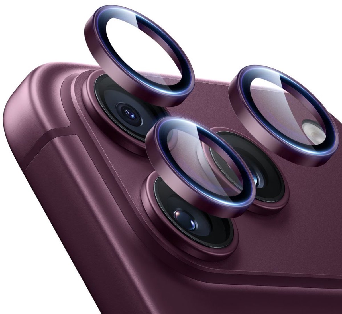 ESR Armorite cameraglas - Geschikt voor iPhone 18 Pro/18 Pro Max Rood