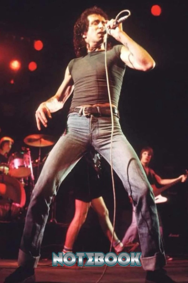 Notebook : Bon Scott Notebook 6x9 100 pages, Diary For Any Occasion Gifts in Work Office, Home, School, Thankgiving - ShopVlot