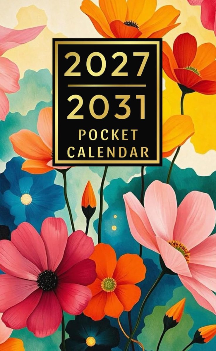 2027-2031 Pocket Calendar: 5 Years Planner (from January 2027 to December 2031) with Holidays - ShopVlot