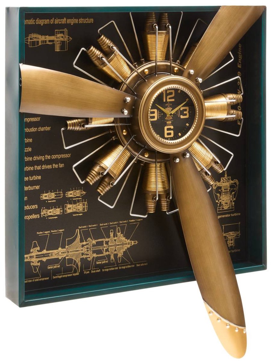 Horloge Rudy 73x94,3cm doré