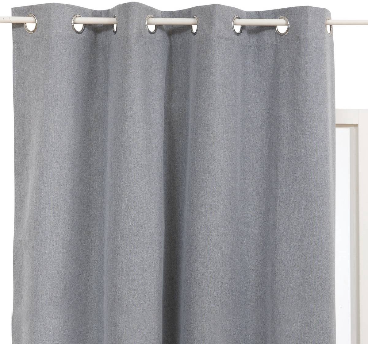 Rideau occultant Darla 140x260cm gris