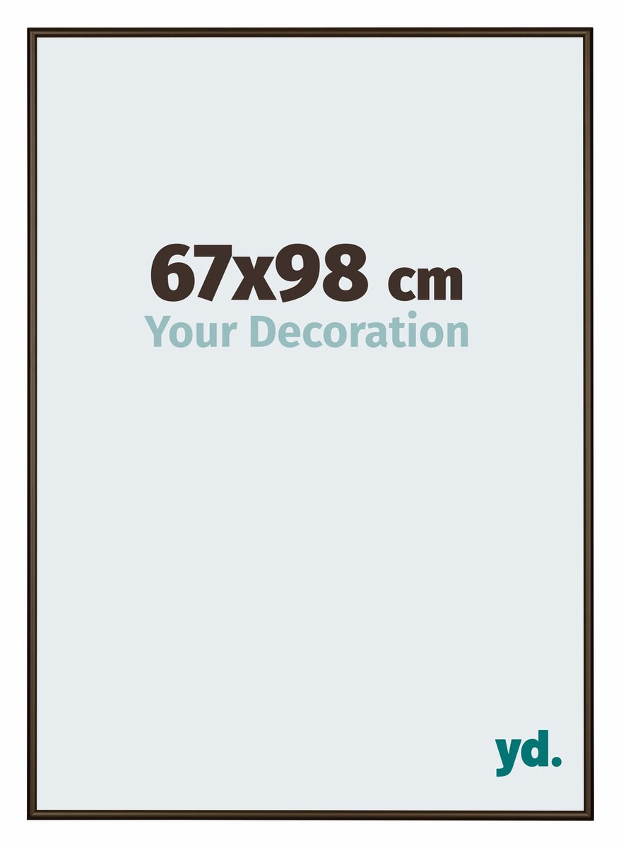 yd. Your Decoration - Fotolijst 67x98 cm - Aluminium - Walnoot Structuur - New York