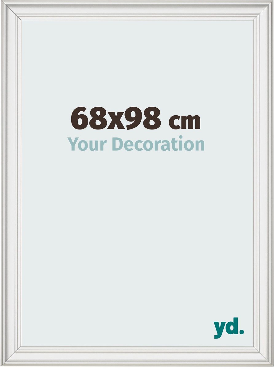 yd. Your Decoration - Fotolijst 68x98 cm - MDF - Wit Geveegd - Lazio
