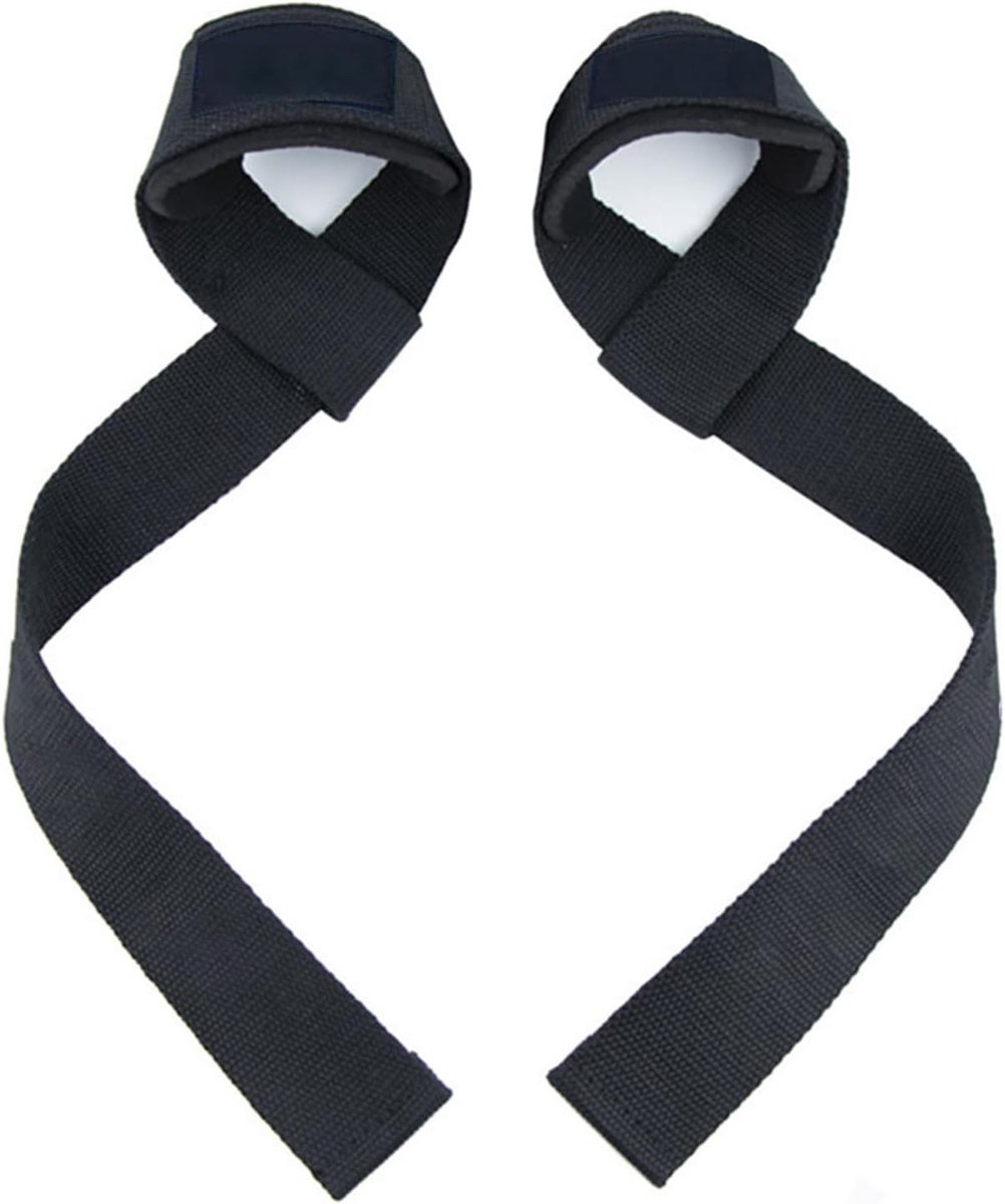 Krachttraining Lifting Straps - Zwart - 61 cm - Ergonomisch en Antislip - Voor Dames en Heren