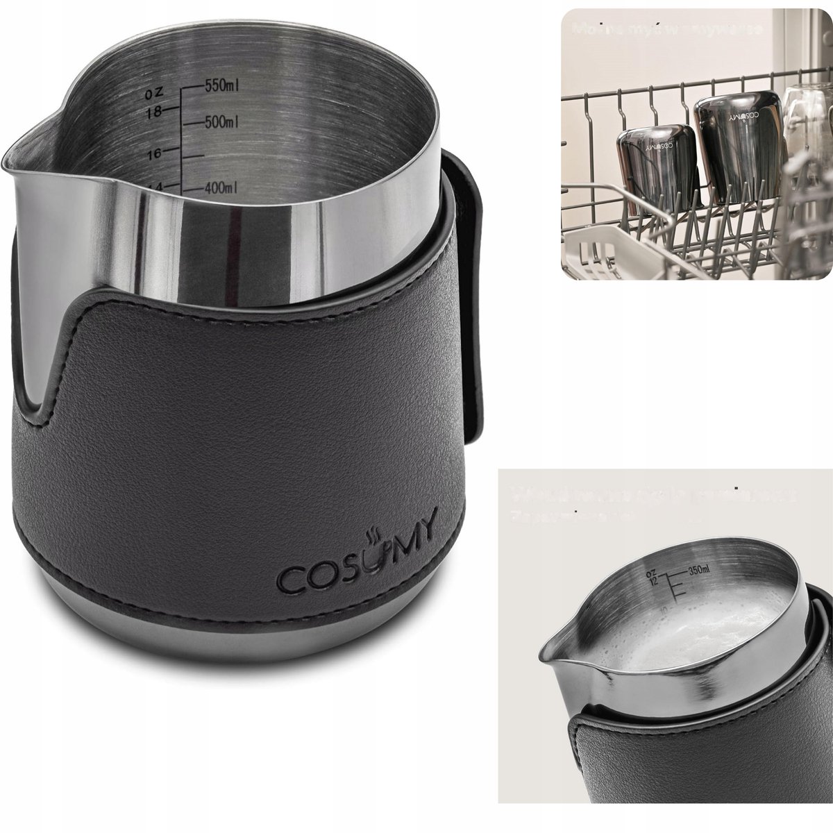 RVS Melkopschuimkan 500ml - Precisie & Stijl voor Latte Art