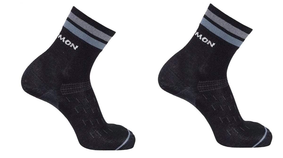 Salomon Sonic Quarter Fietssokken Reflecterend Zwart