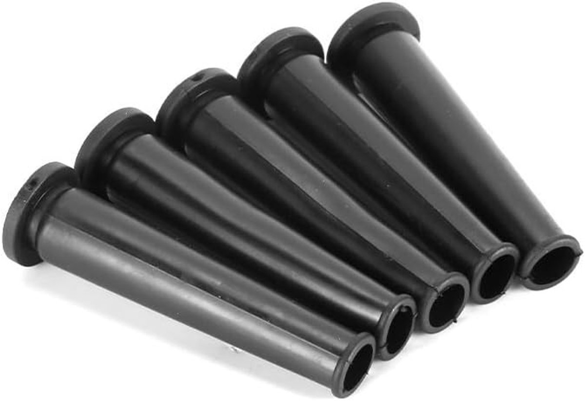 5-delige flexibele rubberen kabelbeschermhoes voor boormachines en slijpmachines, 70mm lengte, ideaal voor kabelbescherming en slijtagepreventie