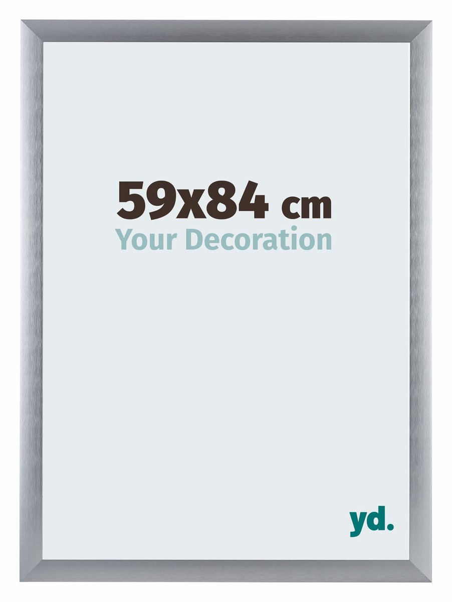 yd. Your Decoration - Fotolijst 59x84 cm - Aluminium - Zilver Geborsteld - Tucson