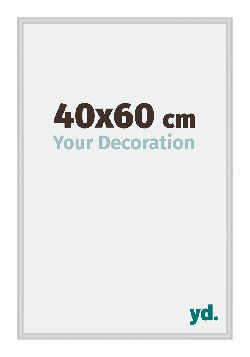 yd. Your Decoration - Fotolijst 40x60 cm - Aluminium - Zilver Mat - Miami