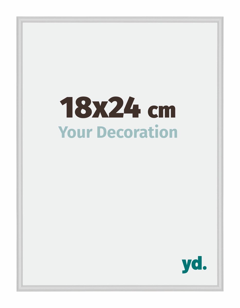 yd. Your Decoration - Fotolijst 18x24 cm - Aluminium - Zilver Mat - Miami