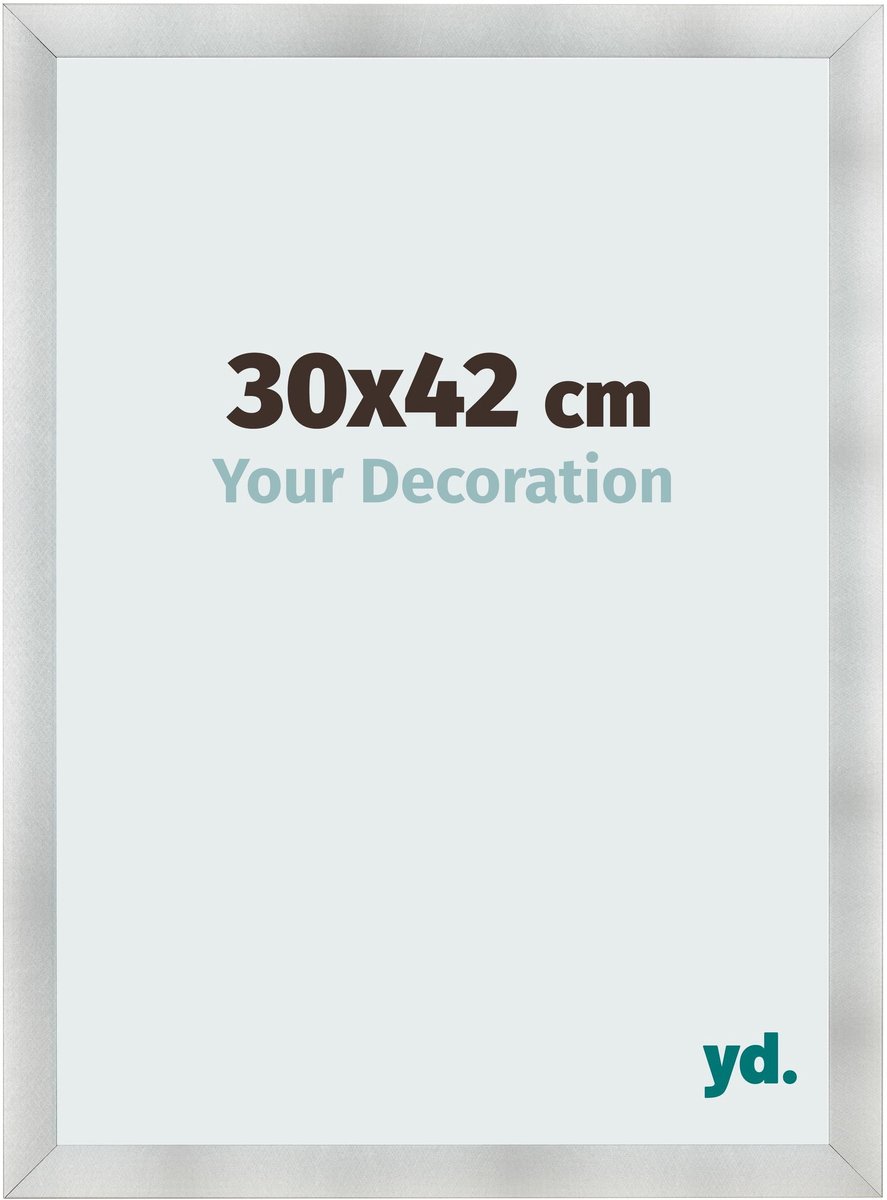yd. Your Decoration - Fotolijst 30x42 cm - MDF - Aluminium Geborsteld - Pisa
