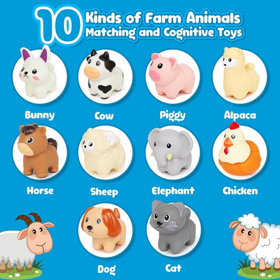 10 Stuks Baby Speelgoed - Kleur Overeenstemming Categorie Speelgoed - Motorische Vaardigheden Speelgoed - Baby Zintuigen Educatieve Spelletjes - Geschikt Voor Jonge Kinderen Ouder Dan 18 Maanden — afbeelding 2