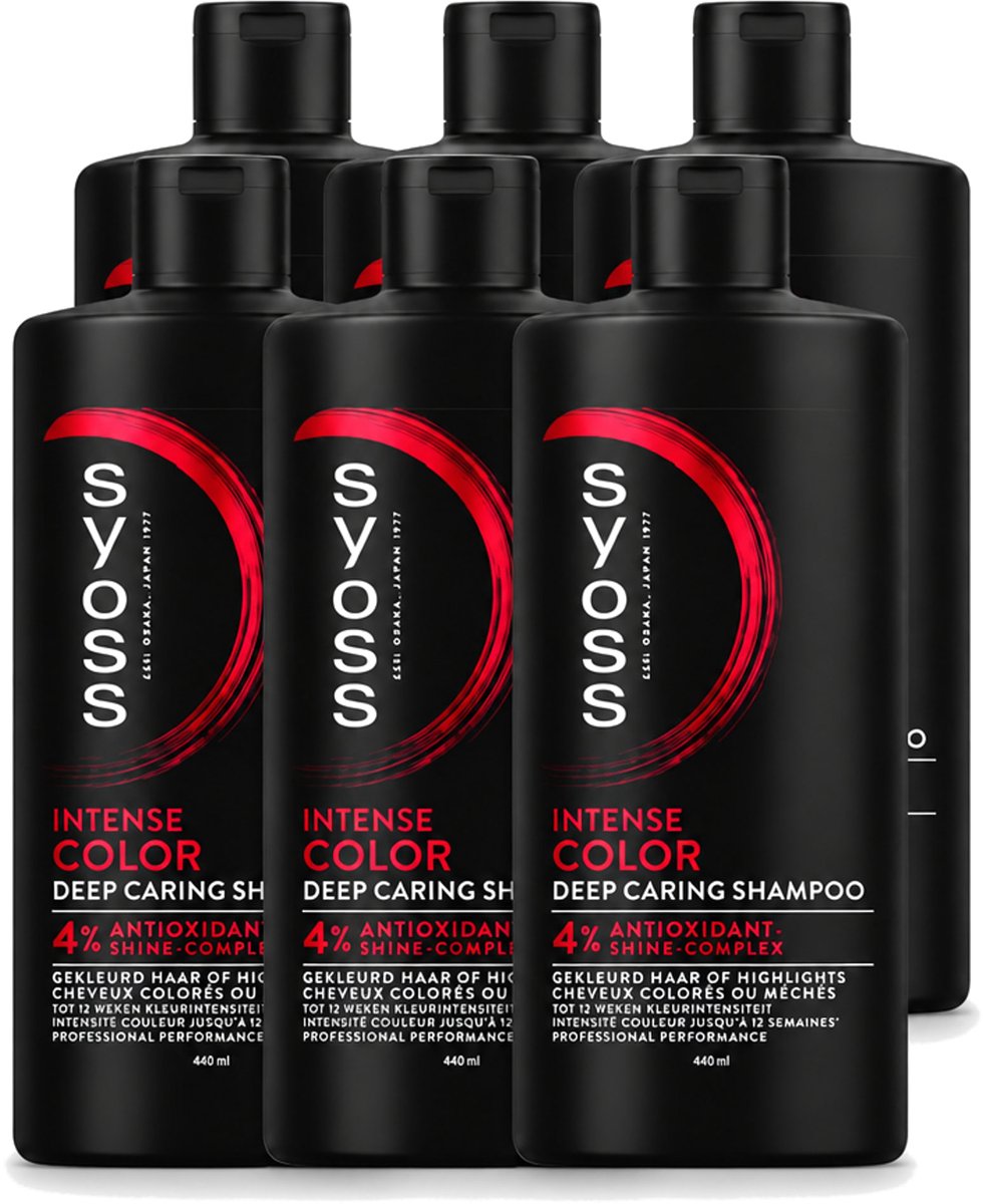 6 x Syoss – Shampoo – Color – 440 ml - Voordeelverpakking - 6 stuks