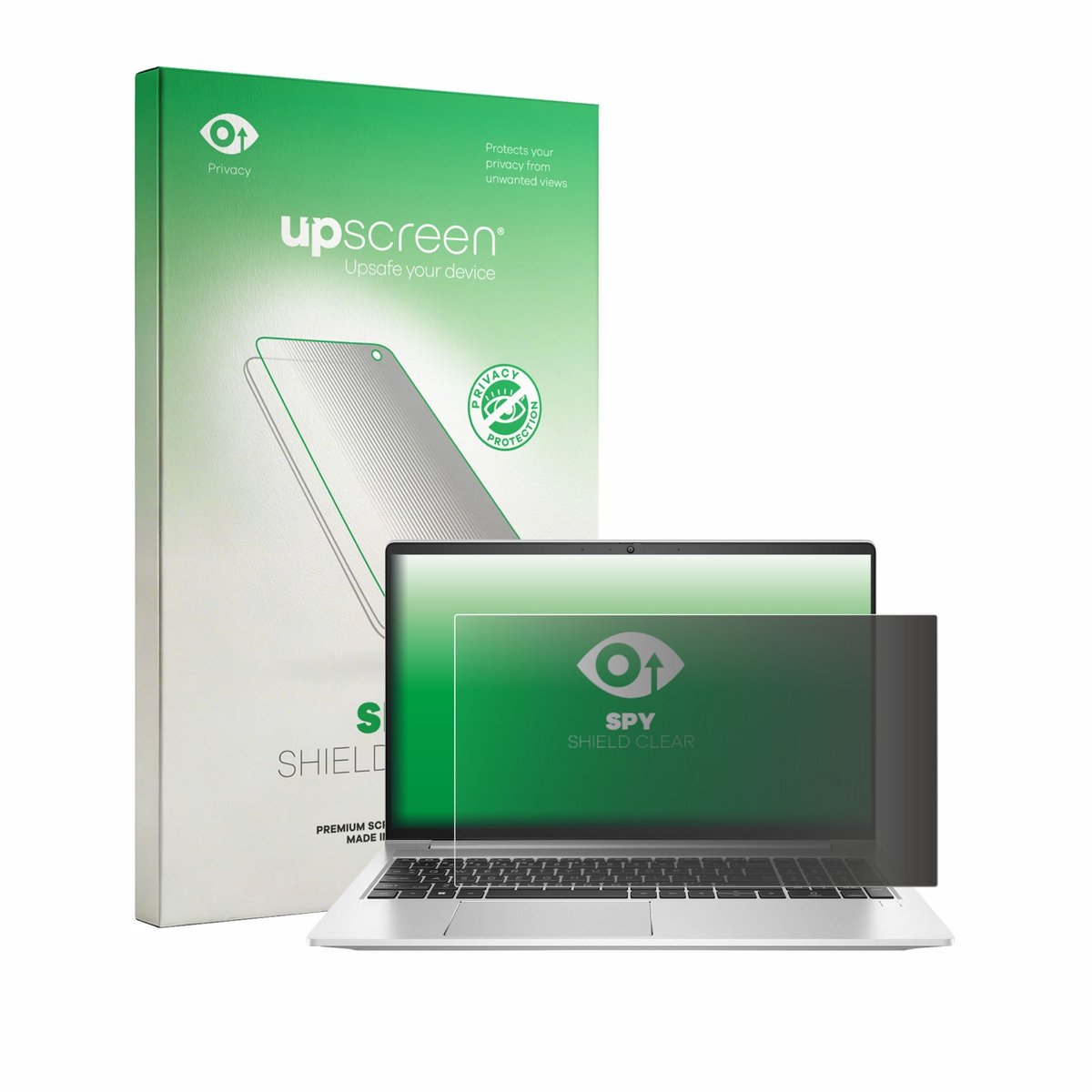 upscreen - privacy screenprotector voor HP ProBook 455 G8 - Folie Beschermfolie Blauwlichtfilter
