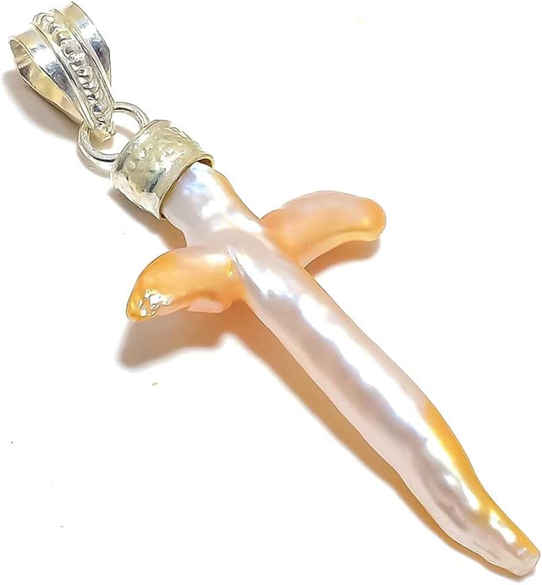 Handmade Pendant 2-2.5" Long For Girls Woman's Sterling Silver Plated Jewelry From Kashish