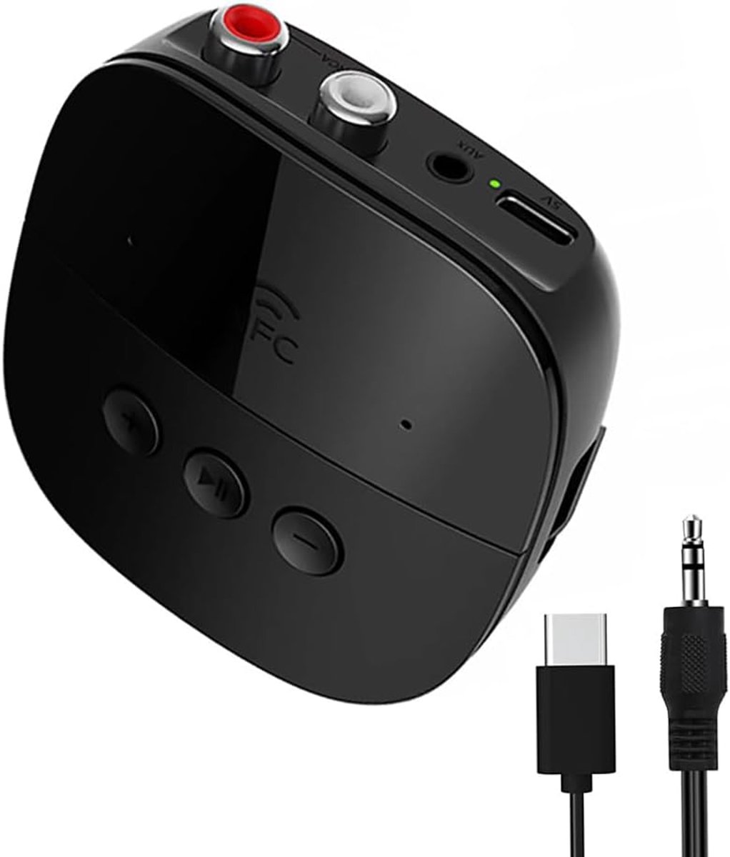 eppfun Draadloze Bluetooth 5.2 Audio Ontvanger, Receiver Adapter