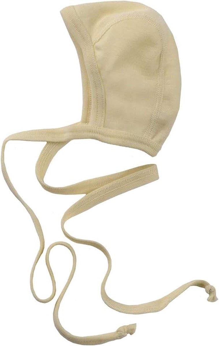 Baby mutsje wol & zijde, engel natuur, mt. 50/56-74/80, 3 kleuren (62/68, naturel), naturel, 62-68