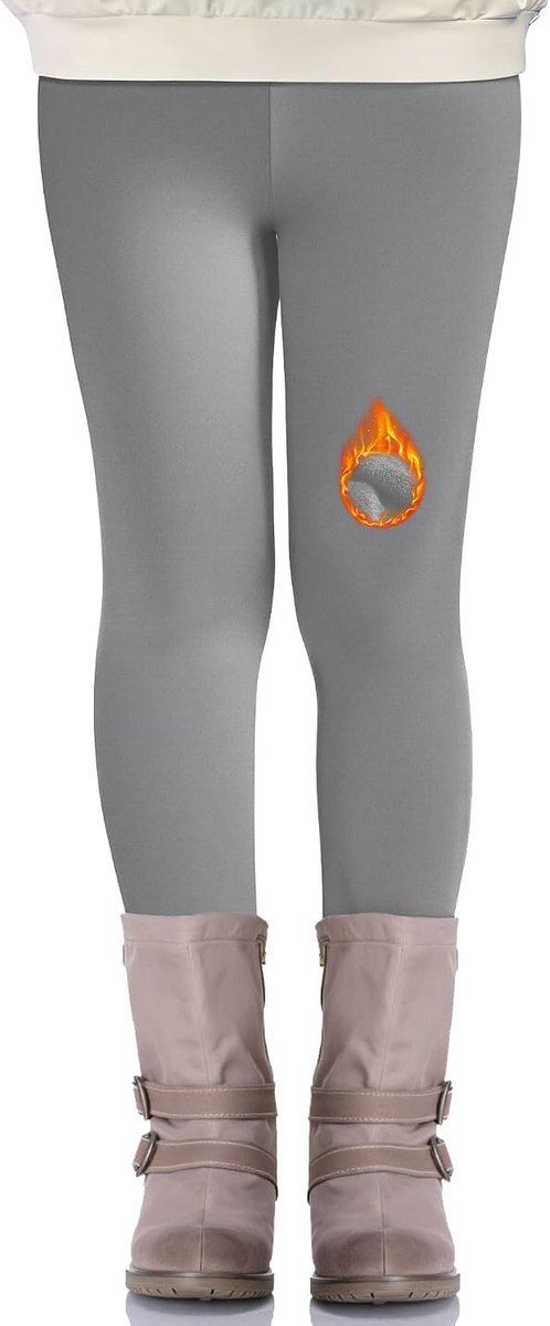 meisjeslegging – zachte elastische kinderlegging met volledige lengte voor kinderen van 4 tot 12 jaar warme winterbroek, geschikt voor naar school dansen spelen en dagelijks gebruik