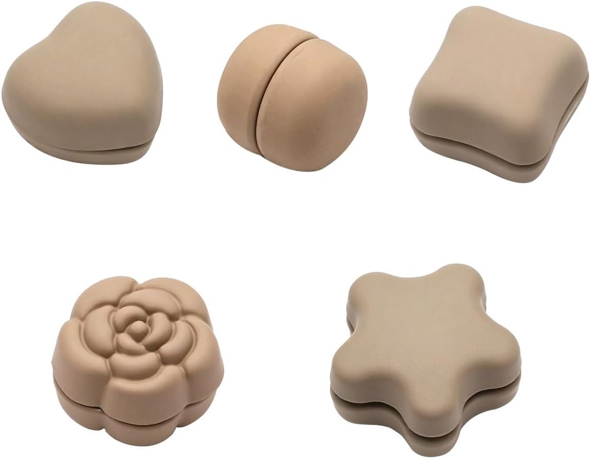 5 stuks magnetische hijab pinnen 5 stijlen kaki multi vorm pinless sjaal sluitingen sterke magnetische fixatie voor hijabs sjaals schaal kleding broche dagelijks dragen accessoires