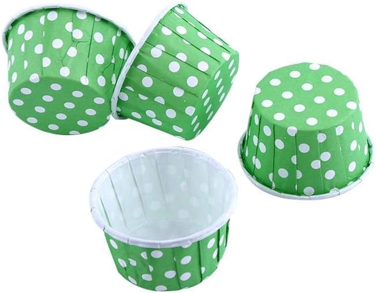 100 stuks mini papieren vormpjes voor cupcakes en muffins, meerkleurig