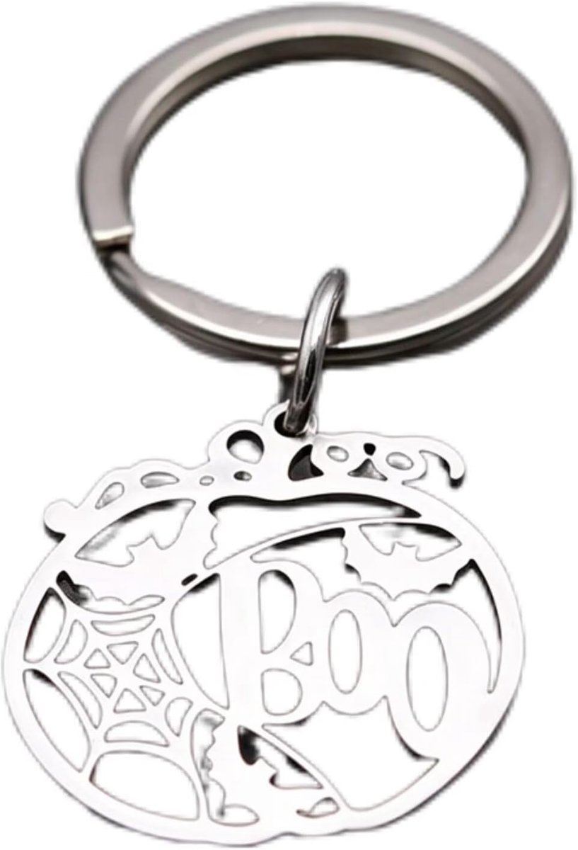 Ghost Bat Sleutelhanger, Spooky Jack-o'-lantern & Ghost Charm Sleutelhanger, Halloween Party Gift Sleutelhouder voor Sleutels/Tassen, Goud/Zilver Toon