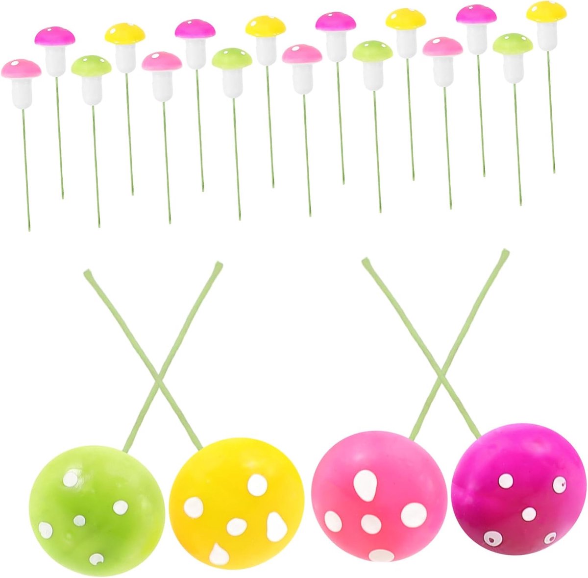 60 Stuks Simulatie schuimpaddenstoel paddestoelornament binnen mini plantjes mini paddestoel decoratie paddestoelen gevormd echt fee kleurrijke paddenstoelen mini-paddenstoel