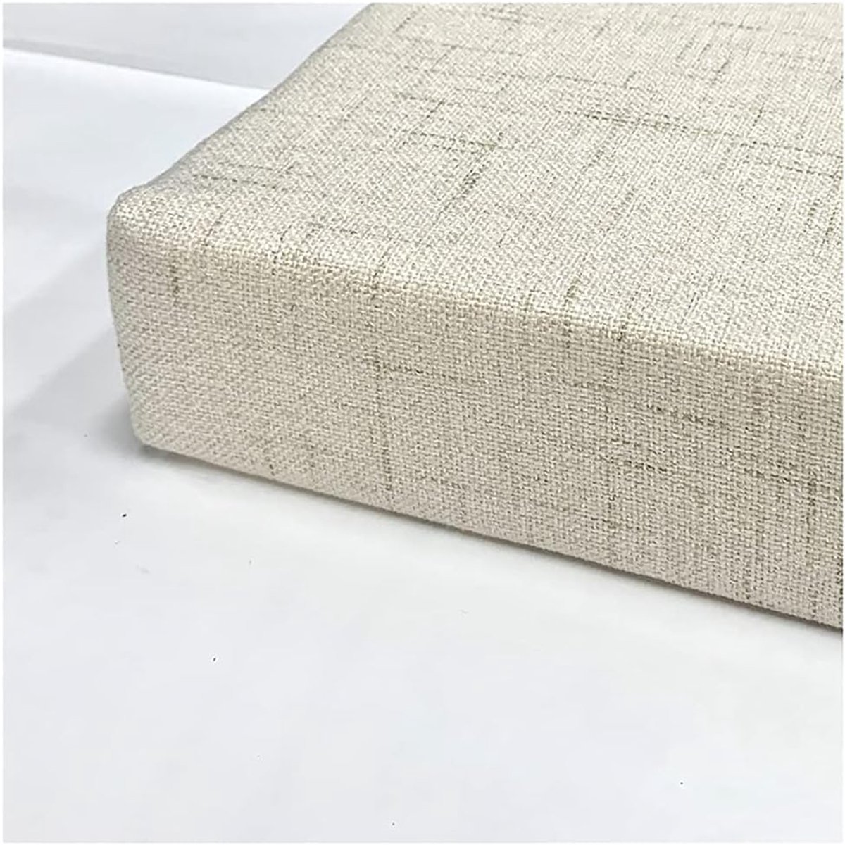 Kussen, Outdoor/Indoor Loveseat kussen, Comfortabele Tuinbank Patio 3.2" (8cm) Dikke Pad, voor Patio Meubels Keuken of Eetbank, en Grootte -Beige wit 80x35x8cm (31x14