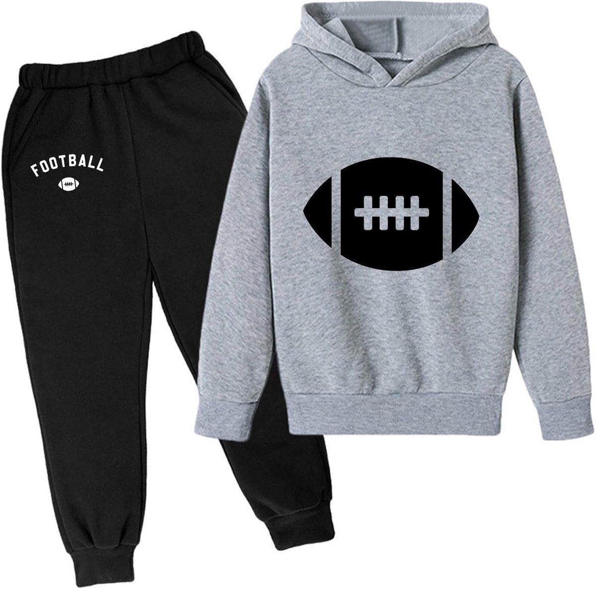 Joggingpak met capuchon voor kinderen, 2-delige set, trainingspak