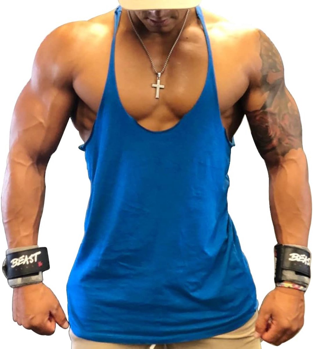 Y-Terug Bodybuilding Training Stringer Tops Spier Mouwloze T-shirts