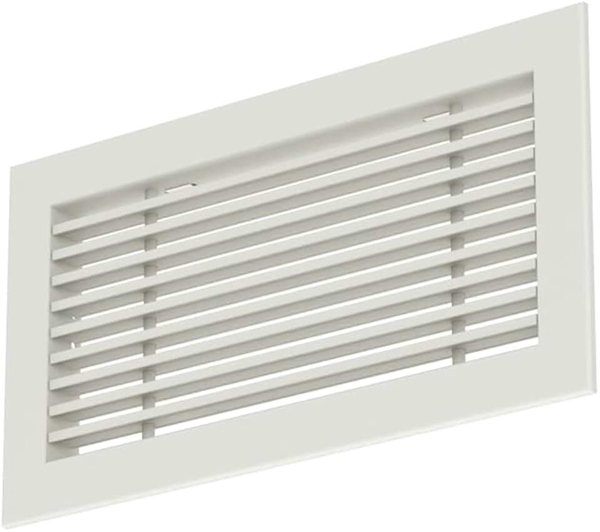 Aluminium - met klemveren - 600x100 mm - RAL 9010