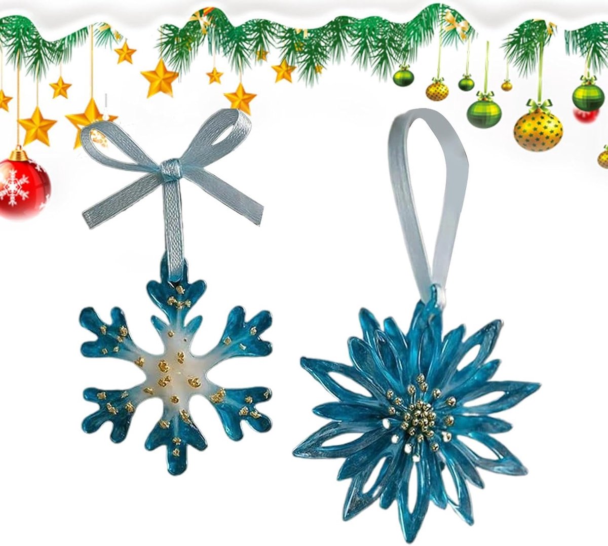 Versiering 2D Acryl Winter Decoraties Rendier Ornament