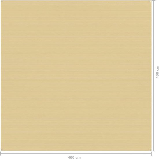 Tapijt voortent tapijt camping tapijt voortent vloer tentvloer camping tapijt 400 x 400 cm (B x L) met geïntegreerde ogen op de vier hoeken, weerbestendig en ademend — afbeelding 2