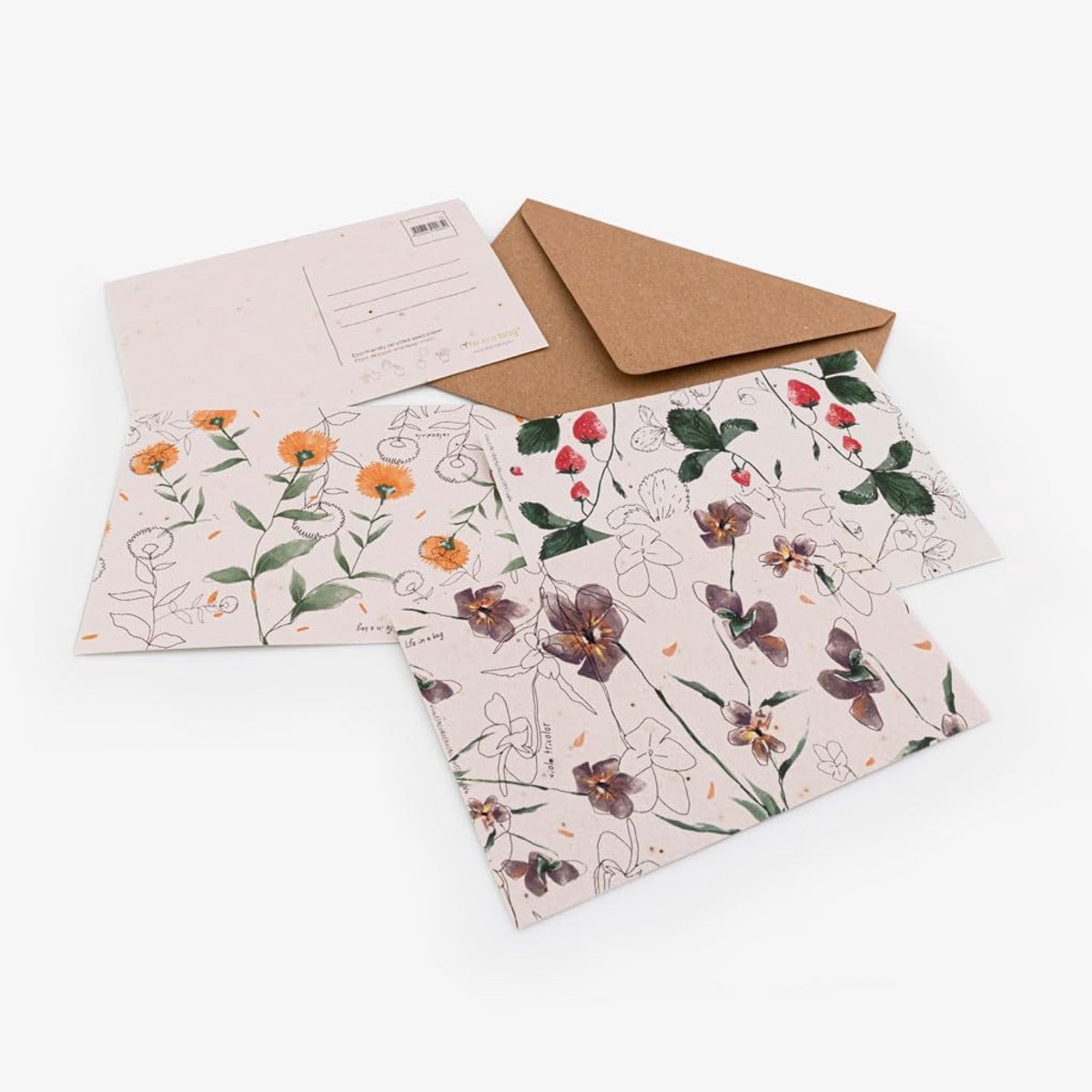 Madeliefjespapier, 150 g/m², A5, 148,5 x 210 mm, losse vellen van plantenpapier, voor kaarten, brochures, menukaarten, uitnodigingen (10)