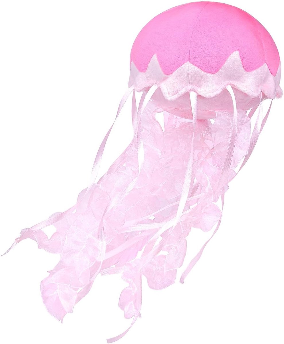 Heart Kwallen pluche dier voor kinderen, roze, 15 cm simulatie van een schattige kwal pluche dier, Marine Life Series, zacht knuffeldierkussen geschikt voor slaapkamer woonkamerdecoratie
