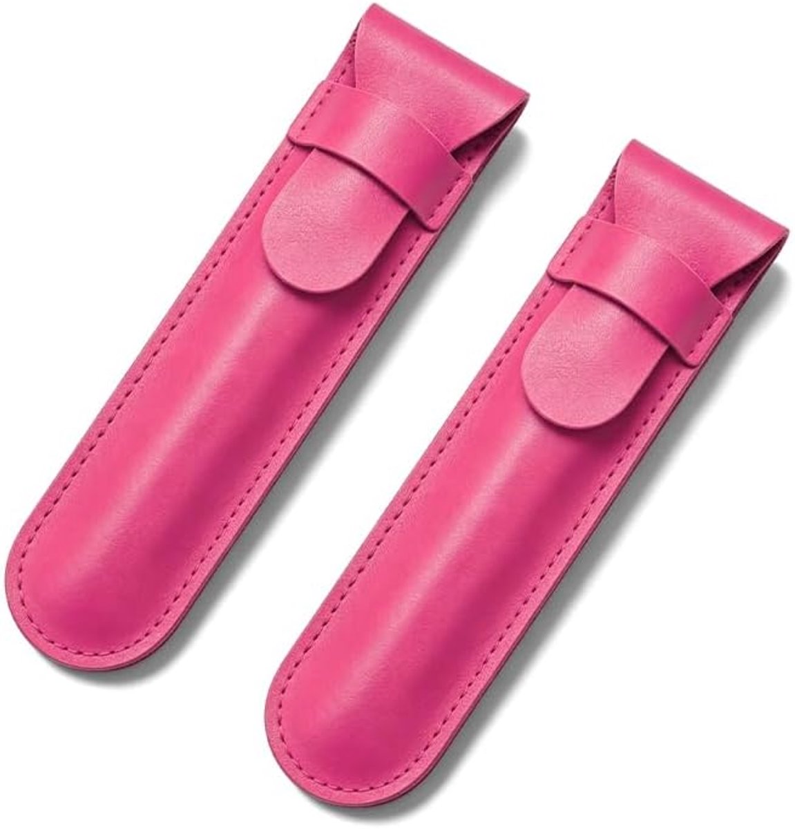 2 stuks lederen pennenetui, Rood, 36 Löcher, Schattig