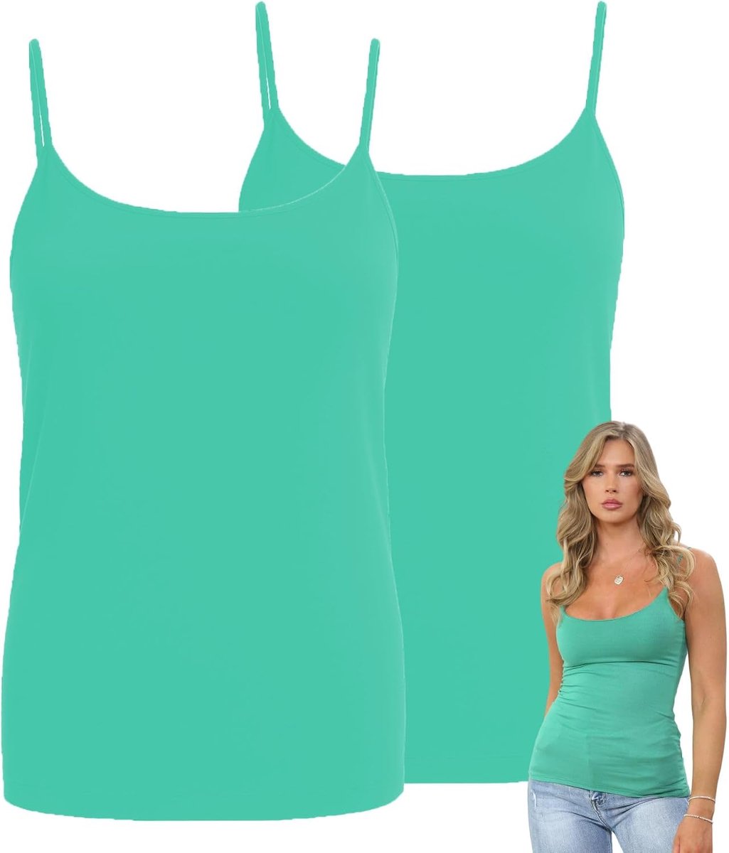 Effen bodycon cami bandjes mouwloze tanktops, pak van 2 slanke getailleerde ronde hals vest tops vrouwen UK, rekbare gymkleding, casual zomer dames cami top