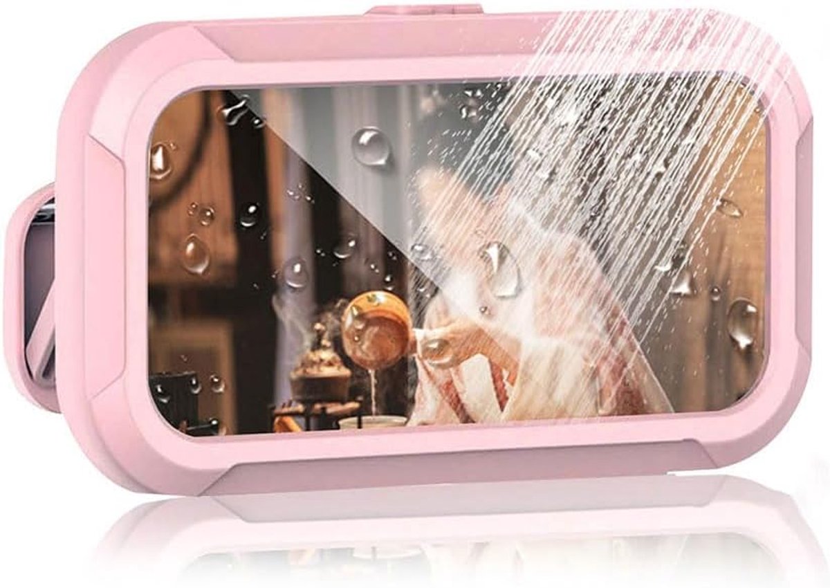 Houder voor douchefoon met 360° draaibaar touchscreen voor badkamer wandmontage voor ontspanning en entertainment