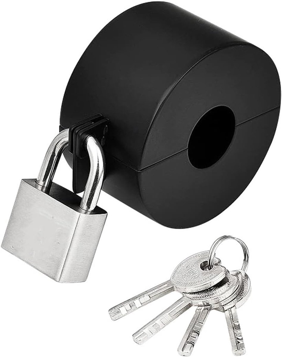Dailygoods- Deurkrukdeksel Roestvrij Staal - Beveiliging - Voorkomt Draaien - Geschikt voor Ronde/Tulpvormige/Ovale Deurklinken - Diameter 90 mm - Hoo