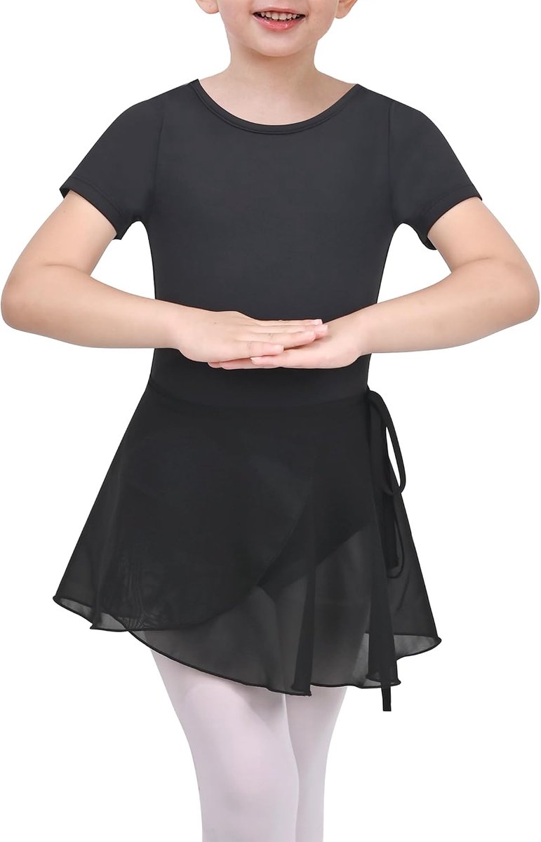 Jurk Eenvoudig Turnpakje Kant Lange mouw Ballet Dans Gymnastiek 4-10 jaar